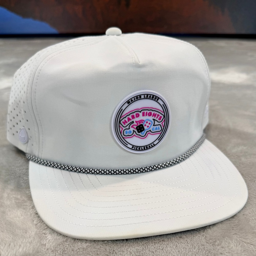 NWOT Melin Mens Hat Coronado Hydro Hard Eights Pickleball White CL Classic